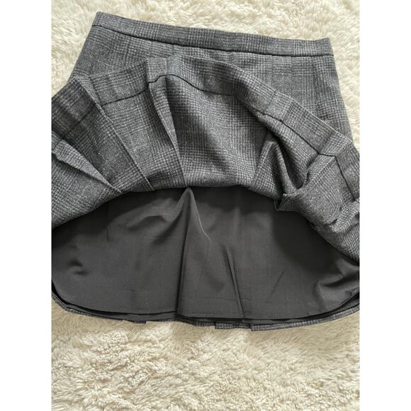 VTG Wool Blend Plaid Kilt Mini Skirt 90s Small - Picture 2 of 5